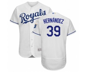 Kansas City Royals Arnaldo Hernandez White Home Flex Base Authentic Baseball Player Jersey