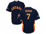 Houston Astros #7 Craig Biggio Navy 2018 Gold Program Cool Base Stitched Baseball Jersey