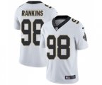 New Orleans Saints #98 Sheldon Rankins White Vapor Untouchable Limited Player Football Jersey