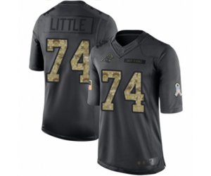 Carolina Panthers #74 Greg Little Limited Black 2016 Salute to Service Football Jersey