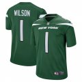 New York Jets #1 Zach Wilson Nike Green 2021 NFL Draft First Round Pick Game Jersey