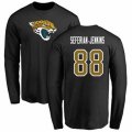Jacksonville Jaguars #88 Austin Seferian-Jenkins Black Name & Number Logo Long Sleeve T-Shirt