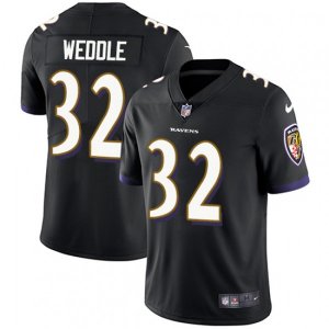 Baltimore Ravens #32 Eric Weddle Black Alternate Vapor Untouchable Limited Player NFL Jersey