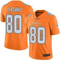 Miami Dolphins #80 Anthony Fasano Elite Orange Rush Vapor Untouchable NFL Jersey