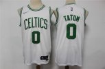 Boston Celtics #0 Jayson Tatum White 75th Anniversary Diamond 2021 Stitched Jersey
