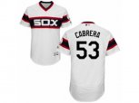 Chicago White Sox #53 Melky Cabrera White Flexbase Authentic Collection MLB Jersey