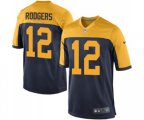 Green Bay Packers #12 Aaron Rodgers Game Navy Blue Alternate Football Jersey