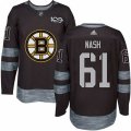 Boston Bruins #61 Rick Nash Authentic Black 1917-2017 100th Anniversary NHL Jersey