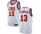 Cleveland Cavaliers #13 Tristan Thompson Authentic White Home Basketball Jersey - Association Edition