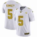Los Angeles Rams #5 Jalen Ramsey Nike Flocked Leopard Print Vapor Limited NFL Jersey White