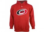 Carolina Hurricanes Red Old Time Hockey Big Logo with Crest Pullover Hoodie