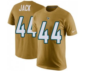 Jacksonville Jaguars #44 Myles Jack Gold Rush Pride Name & Number T-Shirt