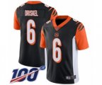 Cincinnati Bengals #6 Jeff Driskel Black Team Color Vapor Untouchable Limited Player 100th Season Football Jersey
