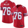 Buffalo Bills #76 John Miller Limited Red Rush Vapor Untouchable NFL Jersey
