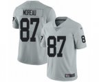 Oakland Raiders #87 Foster Moreau Limited Silver Inverted Legend Football Jersey