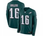 Philadelphia Eagles #16 Mack Hollins Limited Green Therma Long Sleeve Football Jersey