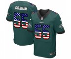 Philadelphia Eagles #55 Brandon Graham Midnight Green Home USA Flag Fashion Football Jerseyy