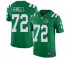 New York Jets #72 Brandon Shell Elite Green Rush Vapor Untouchable Football Jersey