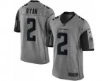 Atlanta Falcons #2 Matt Ryan Gray Stitched NFL Limited Gridiron Gray Jersey