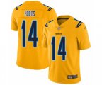 Los Angeles Chargers #14 Dan Fouts Limited Gold Inverted Legend Football Jersey