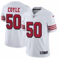San Francisco 49ers #50 Brock Coyle Limited White Rush Vapor Untouchable NFL Jersey