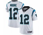 Carolina Panthers #12 DJ Moore White Vapor Untouchable Limited Player NFL Jersey