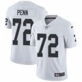 Oakland Raiders #72 Donald Penn White Vapor Untouchable Limited Player NFL Jersey