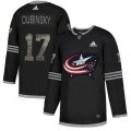 Columbus Blue Jackets #17 Brandon Dubinsky Black Authentic Classic Stitched NHL Jersey