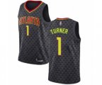 Atlanta Hawks #1 Evan Turner Swingman Black Basketball Jersey - Icon Edition