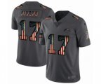 Los Angeles Chargers #17 Philip Rivers Limited Black USA Flag 2019 Salute To Service Football Jersey
