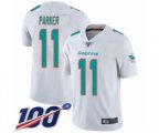 Miami Dolphins #11 DeVante Parker White Vapor Untouchable Limited Player 100th Season Football Jersey