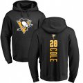 Pittsburgh Penguins #28 Ian Cole Black Backer Pullover Hoodie