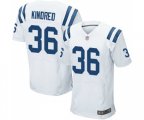 Indianapolis Colts #36 Derrick Kindred Elite White Football Jersey