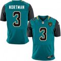 Jacksonville Jaguars #3 Brad Nortman Teal Green Team Color Vapor Untouchable Elite Player NFL Jersey
