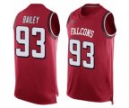 Atlanta Falcons #93 Allen Bailey Limited Red Player Name & Number Tank Top Football Jersey