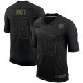 Pittsburgh Steelers #90 T. J. Watt Black Nike 2020 Salute To Service Limited Jersey