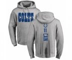 Indianapolis Colts #11 Deon Cain Ash Backer Pullover Hoodie