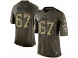 Philadelphia Eagles #67 Chance Warmack Limited Green Salute to Service NFL Jersey