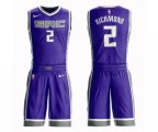 Sacramento Kings #2 Mitch Richmond Swingman Purple Basketball Suit Jersey - Icon Edition