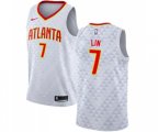 Atlanta Hawks #7 Jeremy Lin Swingman White Basketball Jersey - Association Edition