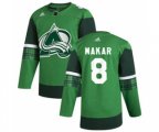 Colorado Avalanche #8 Cale Makar 2020 St. Patrick's Day Stitched Hockey Jersey Green
