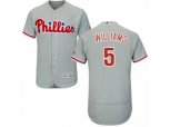 Philadelphia Phillies #5 Nick Williams Grey Flexbase Authentic Collection MLB Jersey