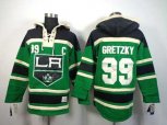 Los Angeles Kings #99 Wayne Gretzky Green Pullover Hooded
