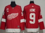 Detroit Red Wings #9 Gordie Howe Red Home 2017-2018 adidas Hockey Stitched NHL Jersey