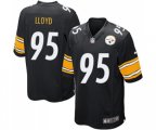 Pittsburgh Steelers #95 Greg Lloyd Game Black Team Color Football Jersey