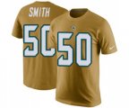 Jacksonville Jaguars #50 Telvin Smith Gold Rush Pride Name & Number T-Shirt