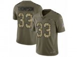 Seattle Seahawks #33 Tedric Thompson Limited Olive Camo 2017 Salute to Service NFL Jersey