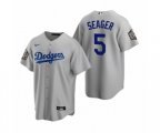Los Angeles Dodgers Corey Seager Gray 2020 World Series Replica Jersey