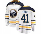 Buffalo Sabres #41 Justin Falk Fanatics Branded White Away Breakaway NHL Jersey