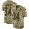Baltimore Ravens #34 Alex Collins Limited Camo 2018 Salute to Service NFL Jersey